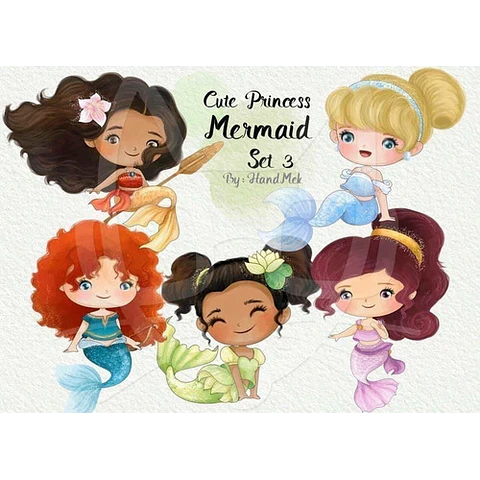 Cliparts Imagenes Png Princesas Sirenas H3
