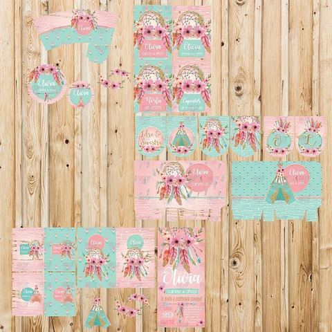 Kit Imprimible Atrapa Sueños Editable