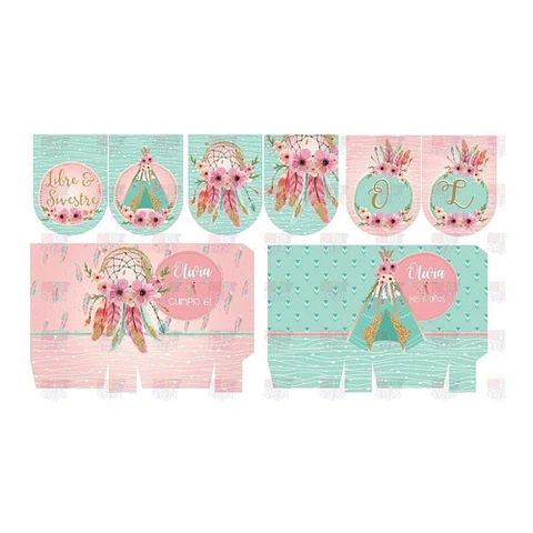 Kit Imprimible Atrapa Sueños Editable