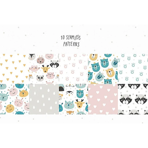 Cliparts Png Papeles Digitales Animales Nórdicos Sonrisas