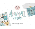 Cliparts Png Papeles Digitales Animales Nórdicos Sonrisas