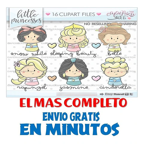 Pack Imágenes Hd Clipart Cuentos Tiernas Princesas Caperuza
