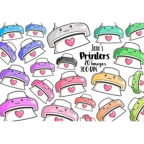Cliparts Imagenes Png Impresoras De Colores Pasteles Jk51