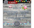 Kit Imprimible Candy Bar Flamenco Rosa El Mas Completo