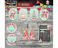 Kit Imprimible Candy Bar Atrapa Sueños Bautismo Completo