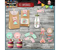Kit Imprimible Candy Bar Atrapa Sueños Bautismo Completo