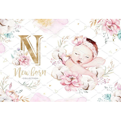 Cliparts Png Beba Recien Nacida Acuarela Watercolor Pa43