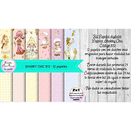 Papeles Digitales Shabby Chic Vintage Sarah Kay B72