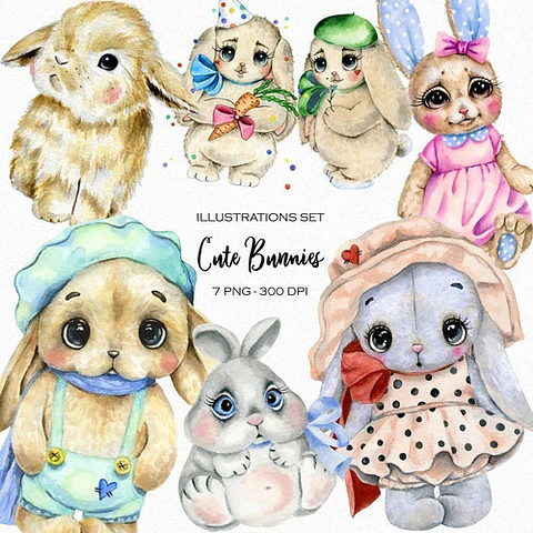 Cliparts Imagenes Png Conejos Conejitos Is12
