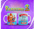 Plantillas Sublimación Tazas - Profesiones Versión 2