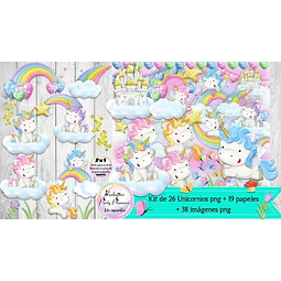 Cliparts, Imagenes Png Y Papeles Unicornios