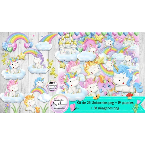 Cliparts, Imagenes Png Y Papeles Unicornios