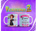 Plantillas Sublimación Tazas - Profesiones Versión 2