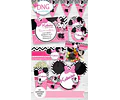 Kit Imprimible Invitaciones Candy Bar Png / Minnie Rosa