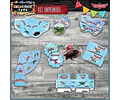Kit Imprimible Candy Bar Aviones El Mas Completo