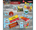 Kit Imprimible Candy Bar Aviones El Mas Completo