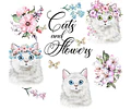 Cliparts Png Papeles Gatos Gatitos Gatas Gatitas Con Flores