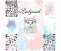 Cliparts Png Papeles Gatos Gatitos Gatas Gatitas Con Flores
