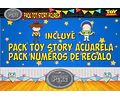 Pack Imágenes Clipart Toy Story Acuarela Woody Buzz + Regalo
