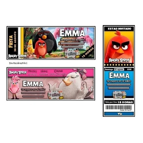 Kit Imprimible Candy Bar Angry Birds Movie El Mas Completo