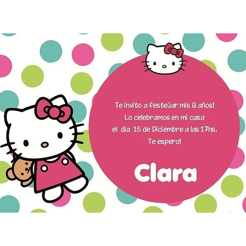 Kit Imprimible Candy Bar Hello Kitty El Mas Completo