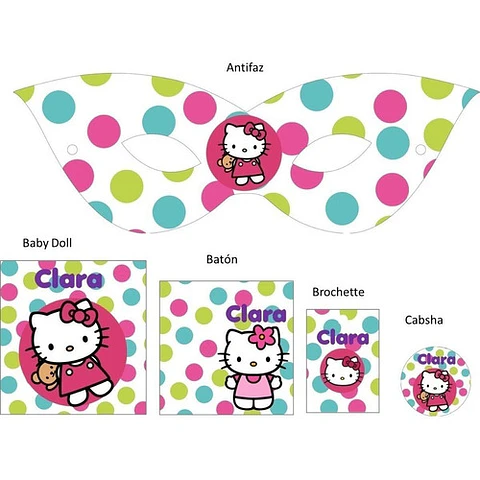 Kit Imprimible Candy Bar Hello Kitty El Mas Completo