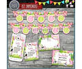 Kit Imprimible Candy Bar Animales Jungla Selva Nenas Full