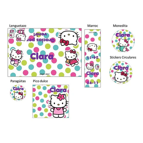 Kit Imprimible Candy Bar Hello Kitty El Mas Completo
