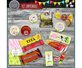 Kit Imprimible Candy Bar Animales Jungla Selva Nenas Full