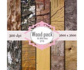 Kit Imprimible Texturas Madera 03 - 10 Fondos
