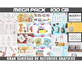 Oferta 2 Mega Combos De Recursos Gráficos Para Diseñadores 