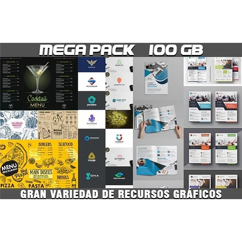 Oferta 2 Mega Combos De Recursos Gráficos Para Diseñadores 