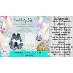 Cliparts Imagenes Png Zapatos Casamiento Acuarela 
