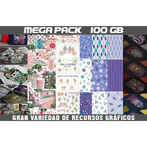 Oferta 2 Mega Combos De Recursos Gráficos Para Diseñadores 