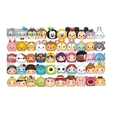 Kit Imprimible Tsum Tsum 101 Personajes Disney