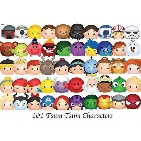 Kit Imprimible Tsum Tsum 101 Personajes Disney