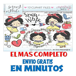 Pack Imágenes Hd Clipart Cuento Blanca Nieves Caperuza