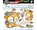 Pack Imágenes Hd Clipart Tierno Zorrito Otoño Caperuza