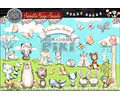 Pack Imágenes Clipart Animales Animalitos Bosque Acuarela