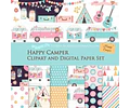 Cliparts Png Papeles Digitales Campamento Carpa Guitarra M5