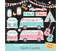 Cliparts Png Papeles Digitales Campamento Carpa Guitarra M5