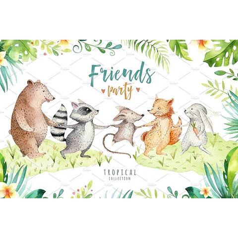 Cliparts Png Animales Del Bosque Acuarela Watercolor Pa22
