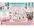 Kit Imprimible Roblox Niña Pastel 100% Editable