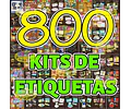 Kit Imprimible Etiquetas Escolares Full 800 Kits Editables!