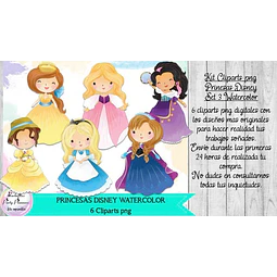Cliparts Imagenes Png Princesas Disney 3 Watercolor Acuarela