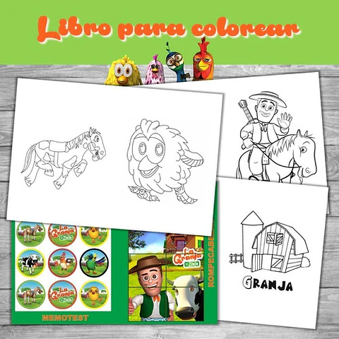 Libro Imprimible Souvenirs La Granja De Zenón 