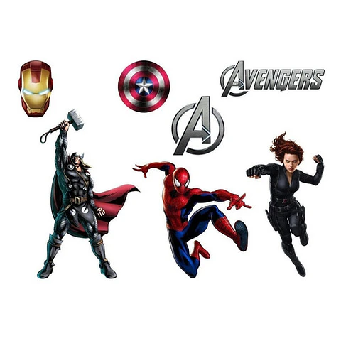 Kit Imprimible Letras 3d Editable Avengers Los Vengadores