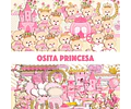 Kit Osita Princesa Corona Cliparts Png + Papeles Fondos