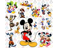 Kit Digital Mickey Y Sus Amigos Clipart Png + Papel Digital