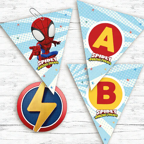 Kit Imprimible Spidey Y Sus Amigos, Hombre Araña, Cumple